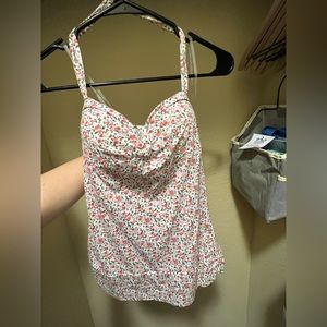 Flower print tank top